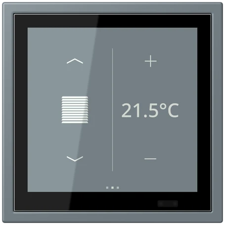KNX room controller LS TOUCH with frame LS ZERO, Secure, gris 59 (4320H)