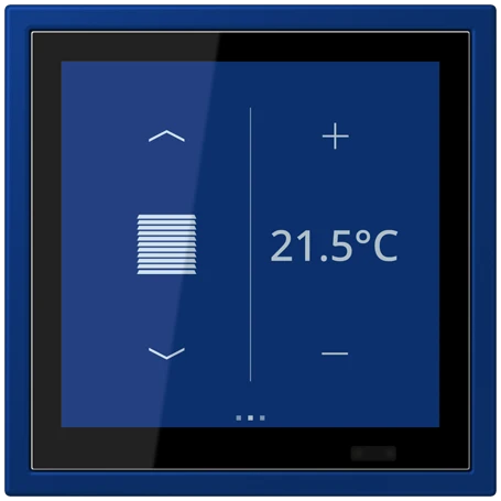 KNX room controller LS TOUCH with frame LS ZERO, Secure, bleu outremer foncé (4320T)