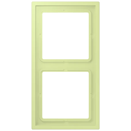 Frame 2-gang, vert jaune clair (32053)