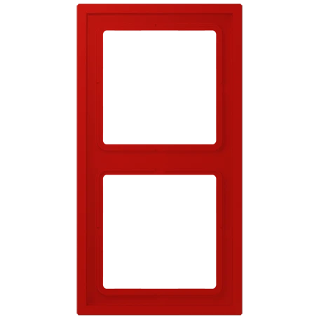 Frame 2-gang, rouge vermillon 31 (32090)