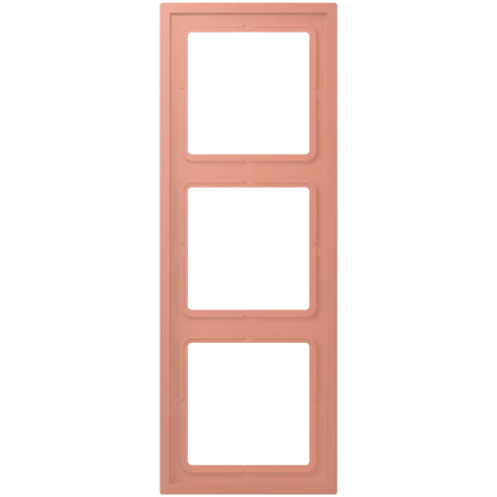 Frame 3-gang, l’ocre rouge moyen (32111)
