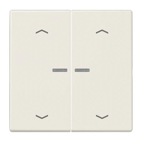 Wippe 2fach, F10, weiß (ivory)