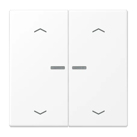 Wippe 2fach, F10, schneeweiß matt