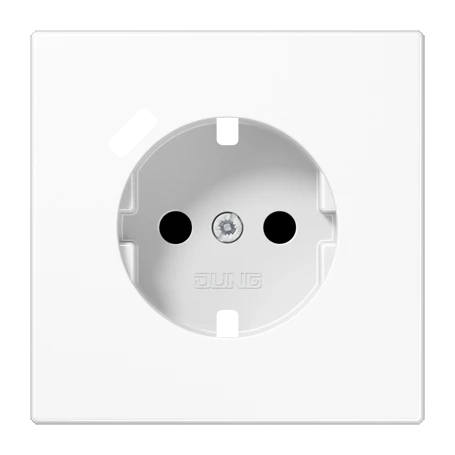 Centre plate for SCHUKO® socket insert with USB charger, Safety Plus, thermoplastic, white