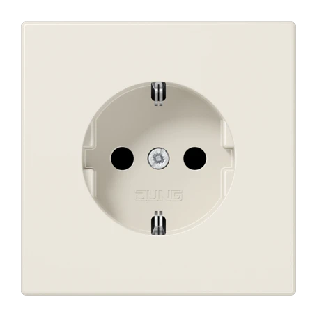 Enchufe SCHUKO®, Safety Plus, termoplástico, blanco marfil