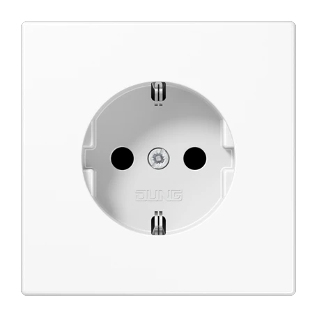 SCHUKO® socket, thermoplastic, white