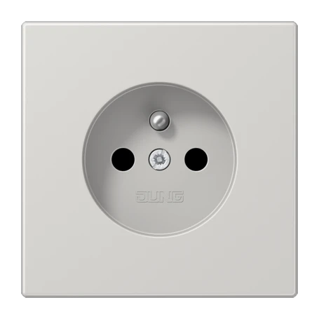 Presa, sistema francese/belga, Safety Plus, duroplast, grigio chiaro