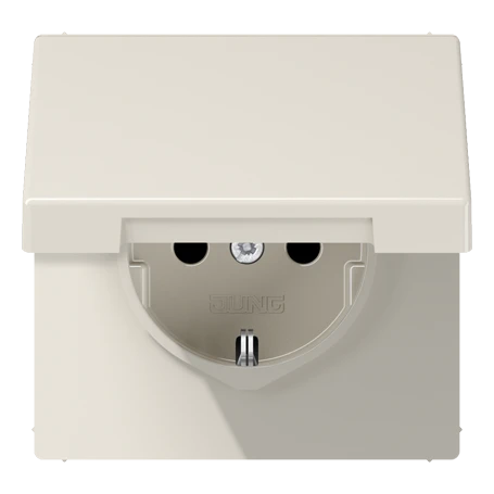 Enchufe SCHUKO®, Safety Plus, duroplástico, blanco marfil