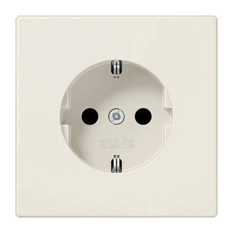 Enchufe SCHUKO®, conexión a tornillo, Safety Plus, duroplástico, blanco marfil