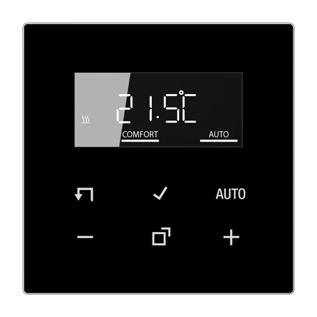 LB Management room thermostat display, black