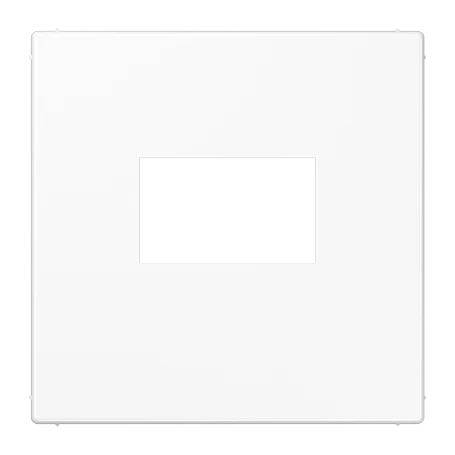 Centre plate for USB charger 1-gang, Thermoplastic, white