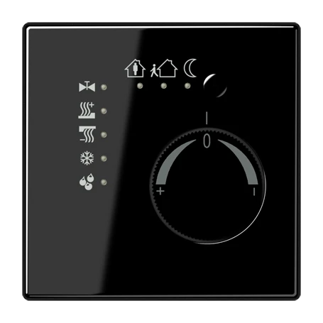 KNX Stetigregler, mit integrierter Tasterschnittstelle 4fach, schwarz