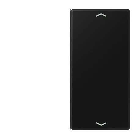 Cover 2-gang, F40, matt graphite black