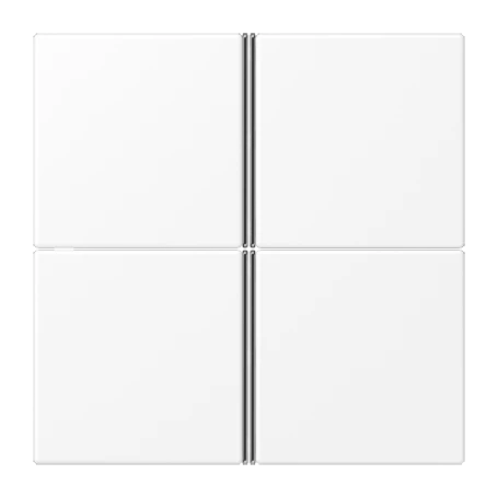 Cover kit 4-gang, F40, matt snow white