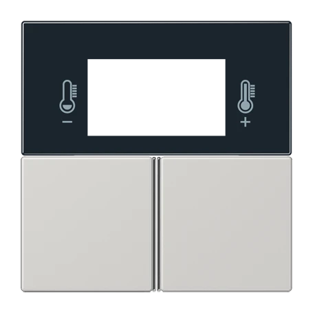 Cover kit 3-gang, F40 Room controller, light grey