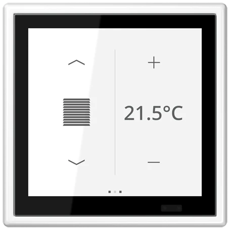 KNX room controller LS TOUCH with frame LS 990, Secure, white