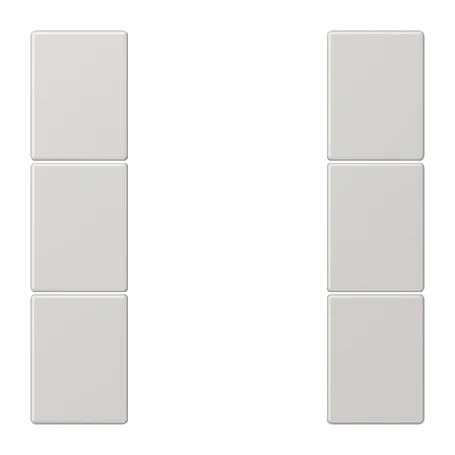 Gruppo tasti 3 canali, F50, grigio chiaro