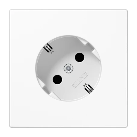 SCHUKO® socket 45°, duroplastic, white