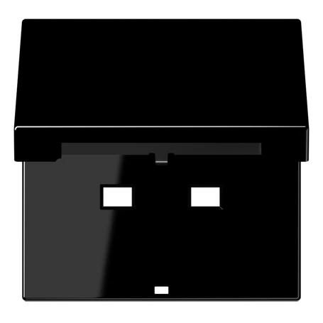 Hinged lid, for socket insert 521 G, black