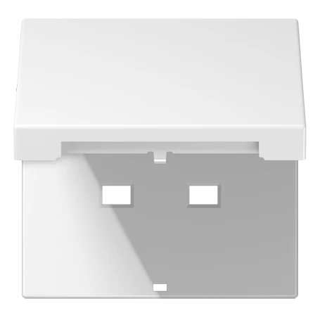 Hinged lid, for socket insert 521 G, white