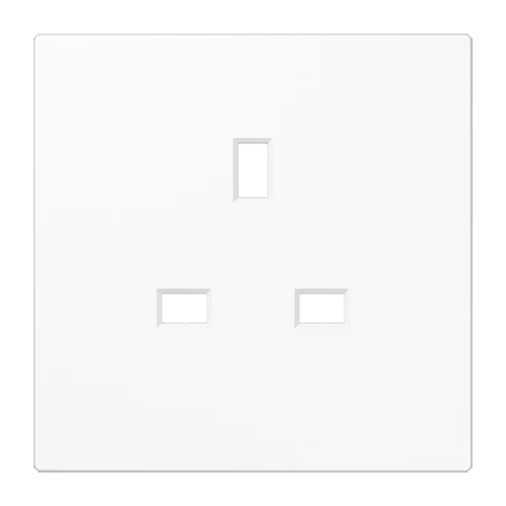 Centre plate for socket insert 521 G, thermoplastic, white