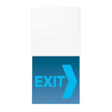 Signalisation LED « Orientation », Bleu, Blanc