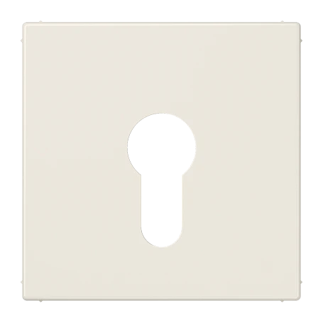 Centre plate, for key switch without protection against dismounting, ivory