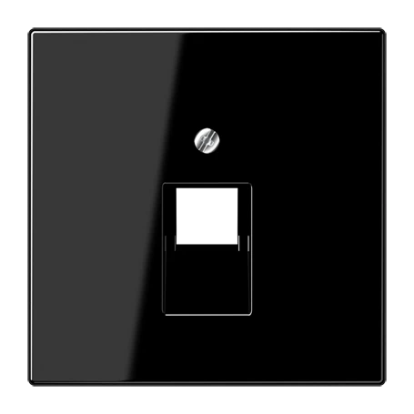 Centre plate for IAE/UAE sockets, 1 x 8-pole, black