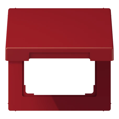 Klapdeksel (met terugstelveer), rood
