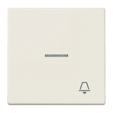 Rocker, symbol "bell", with lens, ivory