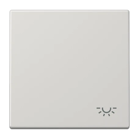 Rocker 1-gang, symbol "light", light grey