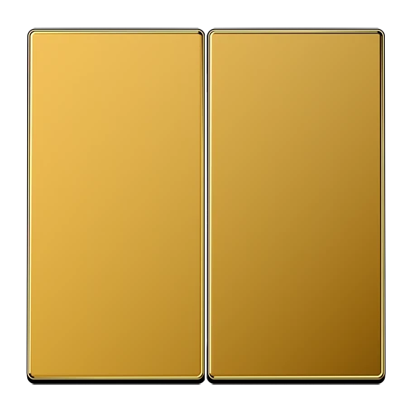 Rocker 2-gang, gold-plated