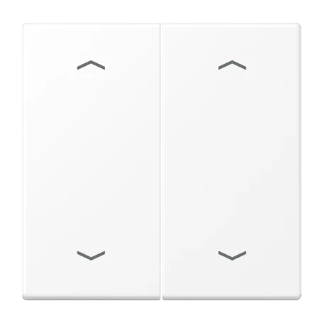 Copritasto, con simboli freccia, bianco alpino opaco