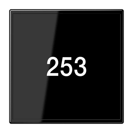 Glazen afdekking, zwart