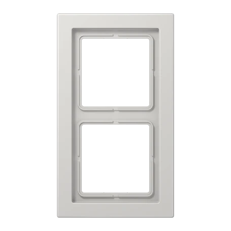 Placca 2 moduli, grigio chiaro