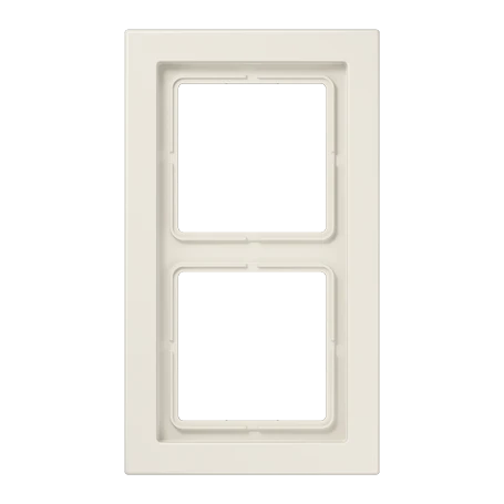 Placca 2 moduli, bianco