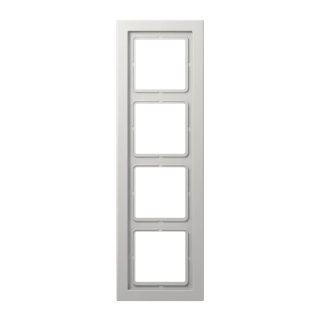 Placca 4 moduli, grigio chiaro