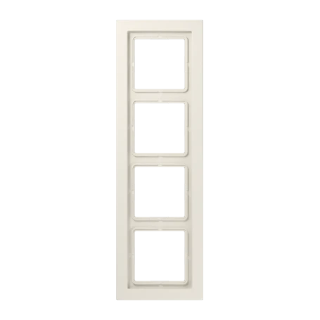 Placca 4 moduli, bianco