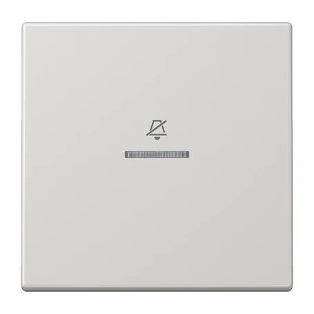 Hotelwippe, Innenstelle 1fach, Symbol "do not disturb" (DND), mit Lichtleiter, lichtgrau