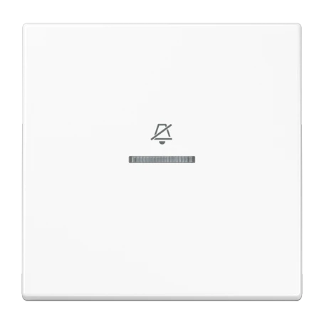 Hotelwippe, Innenstelle 1fach, Symbol "do not disturb" (DND), mit Lichtleiter, alpinweiß