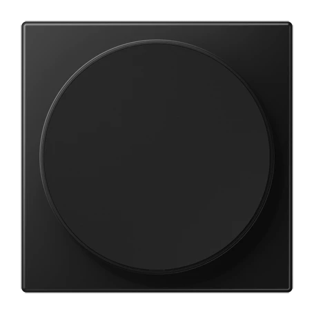 Centre plate for wireless charging, thermoplastic lacquered, LS range, matt graphite black 