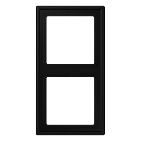 Marco doble, negro mate