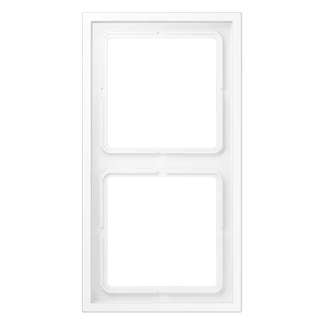 Frame 2-gang, matt snow white