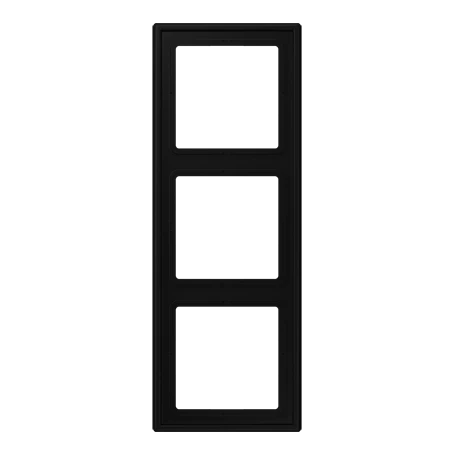 Marco triple, negro mate