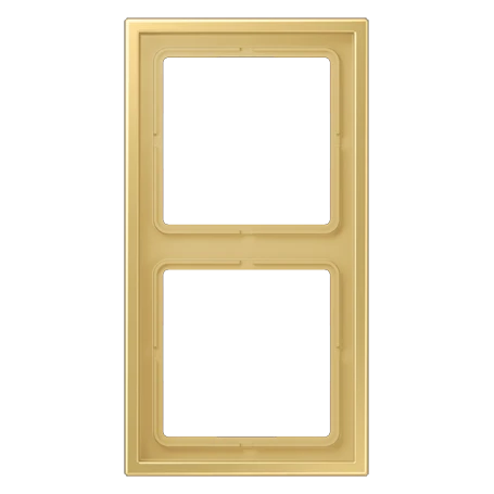 Frame 2-gang, classic brass