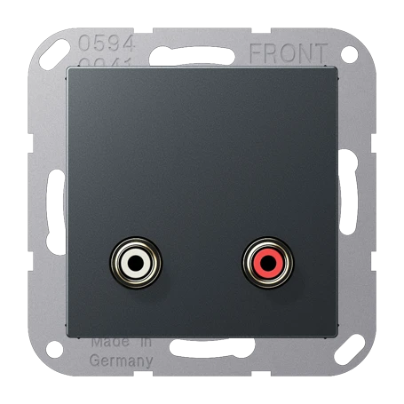 Cinch Audio (RCA), matt anthracite