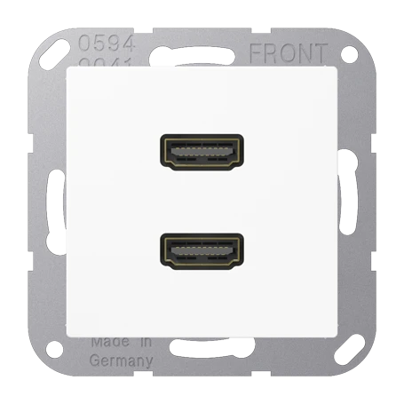 2 x HDMI, blanco alpino