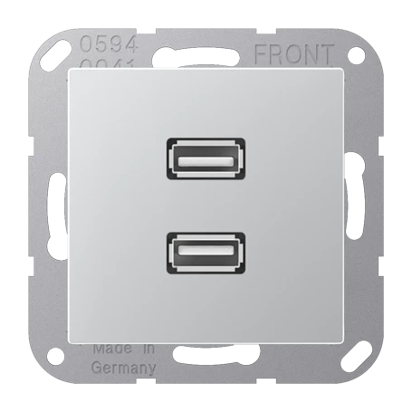 2 x USB 2.0, aluminium