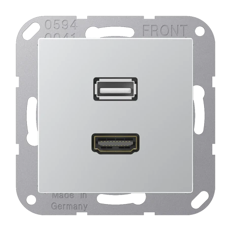 HDMI / USB 2.0, aluminium