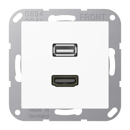 HDMI / USB 2.0, alpine wit